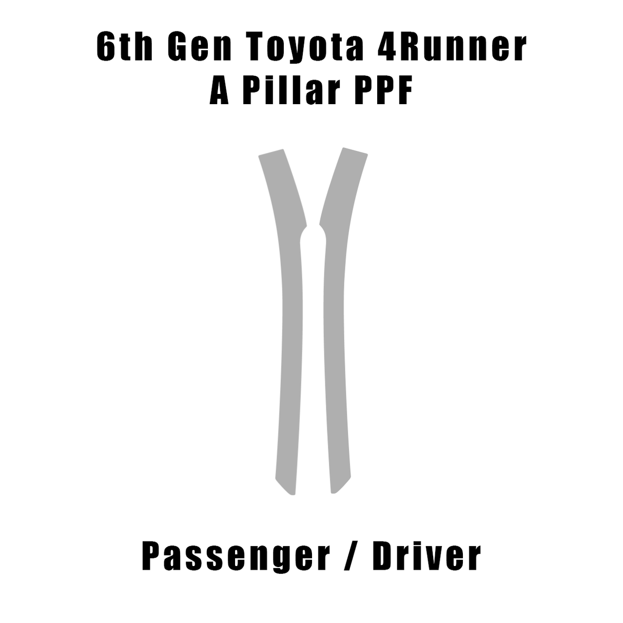 eXpert A Pillar Paint Protection Film (Clear PPF) - 2025+ 4Runner