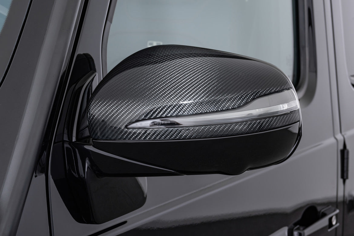 2019-2026 Mercedes Benz Autoclave Carbon Fiber Mirror Housing Replacement | Fits G Wagon, X167 GLS, W167 GLE