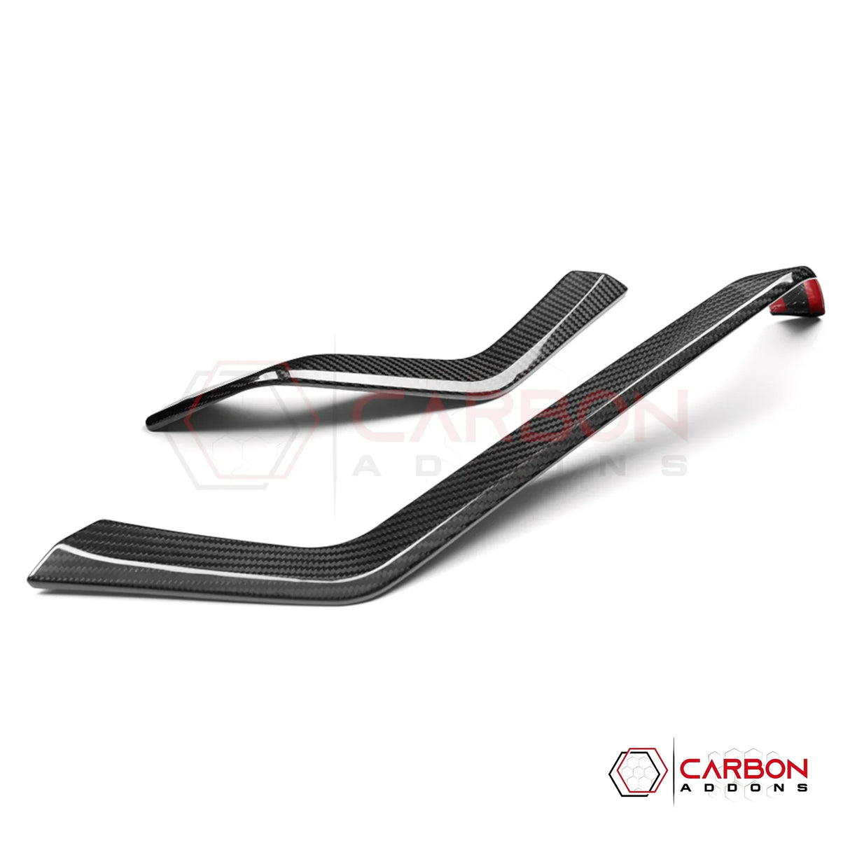 2026+ Corvette C8 Dashboard Outer Display Side Stripes Real Carbon Fiber Cover