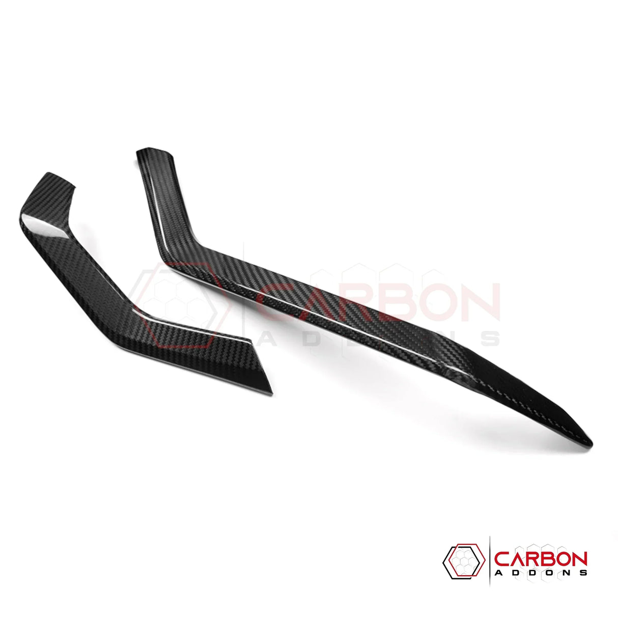 2026+ Corvette C8 Dashboard Outer Display Side Stripes Real Carbon Fiber Cover