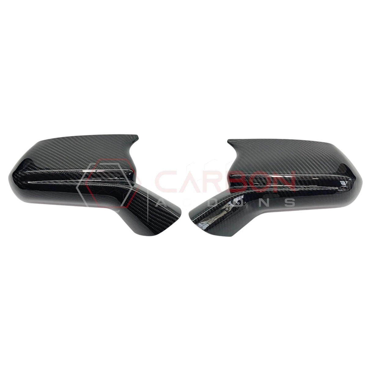 2016-2024 Camaro Real Carbon Fiber M Style Mirror Covers - With Winglet