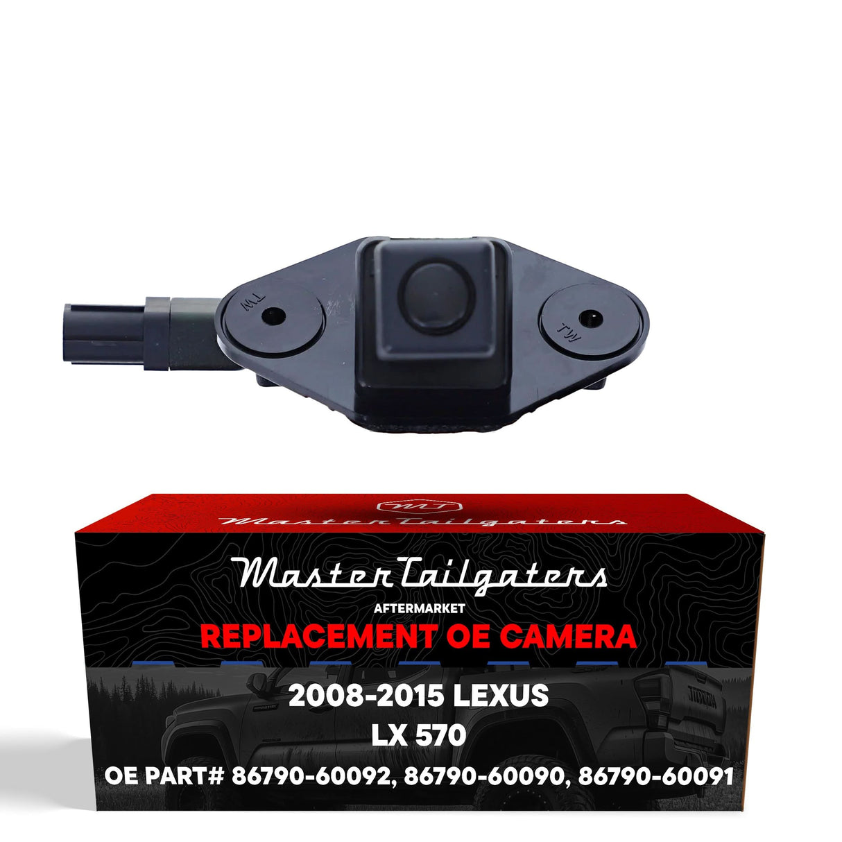 Lexus LX 570 (2008-2015) OEM Replacement Backup Camera OE Part # 86790-60090, 86790-60091, 86790-60092