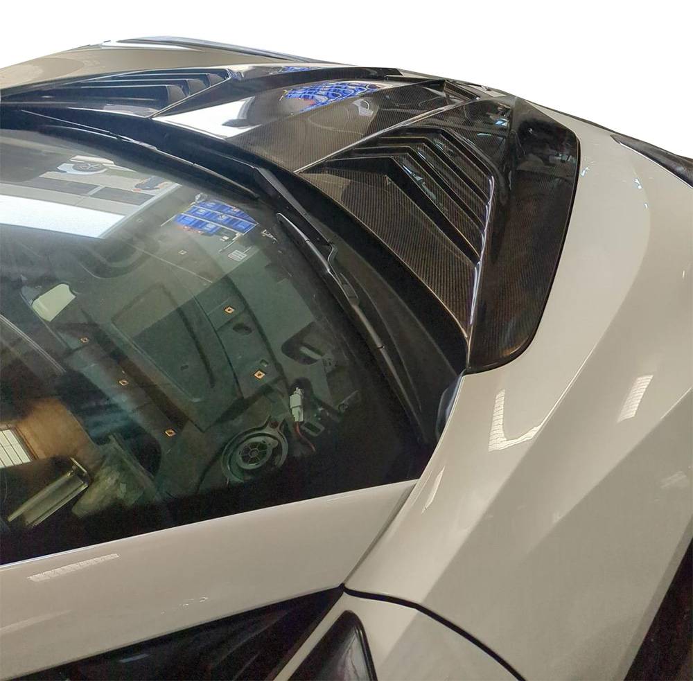 2020-2024 Chevrolet Corvette APEX Style Double Sided Carbon Fiber Carbon Fiber Hood