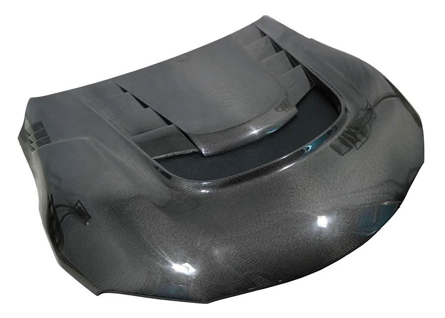 2020-2024 Toyota Supra 2 doors VRS Style Double Sided Carbon Fiber Carbon Fiber Black Hood