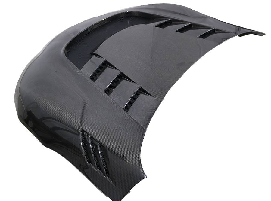 2020-2024 Toyota Supra 2 doors VRS Style Double Sided Carbon Fiber Carbon Fiber Black Hood