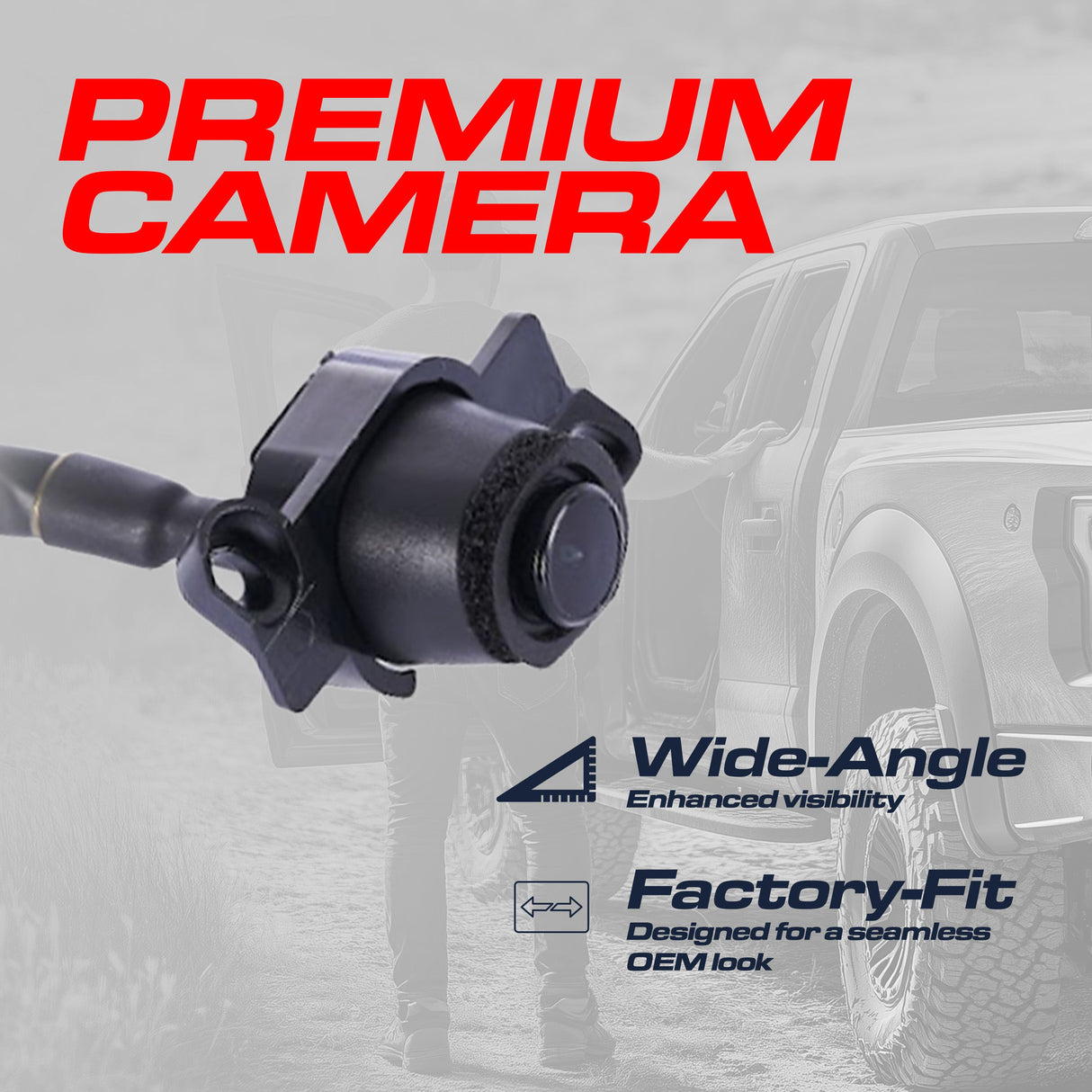 Chrysler 200 Sedan (2012-2017) OEM Replacement Backup Camera OE Part # 68230085AG, 68230085AF, 68230085AE, 68230085AD, 68230085AC, 68230085AB, 68230085AA