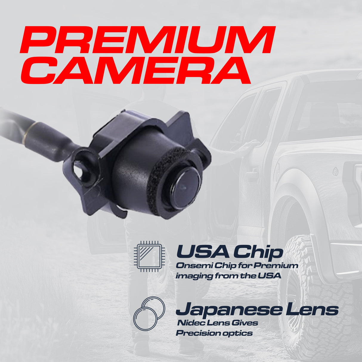 Chrysler 200 Sedan (2012-2017) OEM Replacement Backup Camera OE Part # 68230085AG, 68230085AF, 68230085AE, 68230085AD, 68230085AC, 68230085AB, 68230085AA