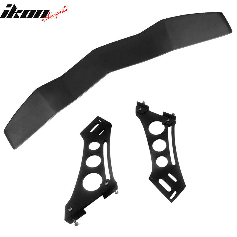 2016-2024 Chevy Camaro Black Rear Side Window Louver Trunk Spoiler ABS