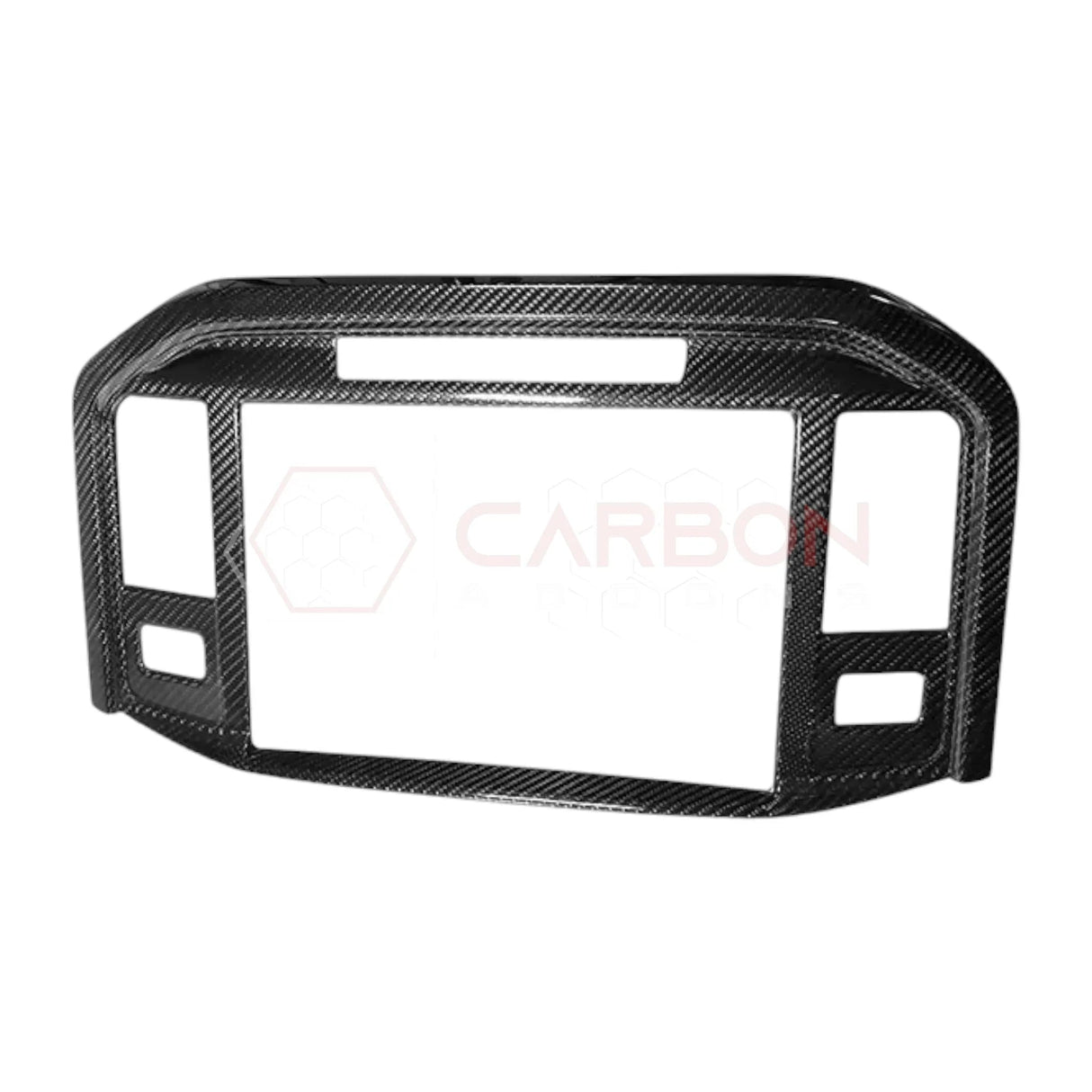 F150 2021-Up Radio Infotainment Screen Trim Carbon Fiber Cover
