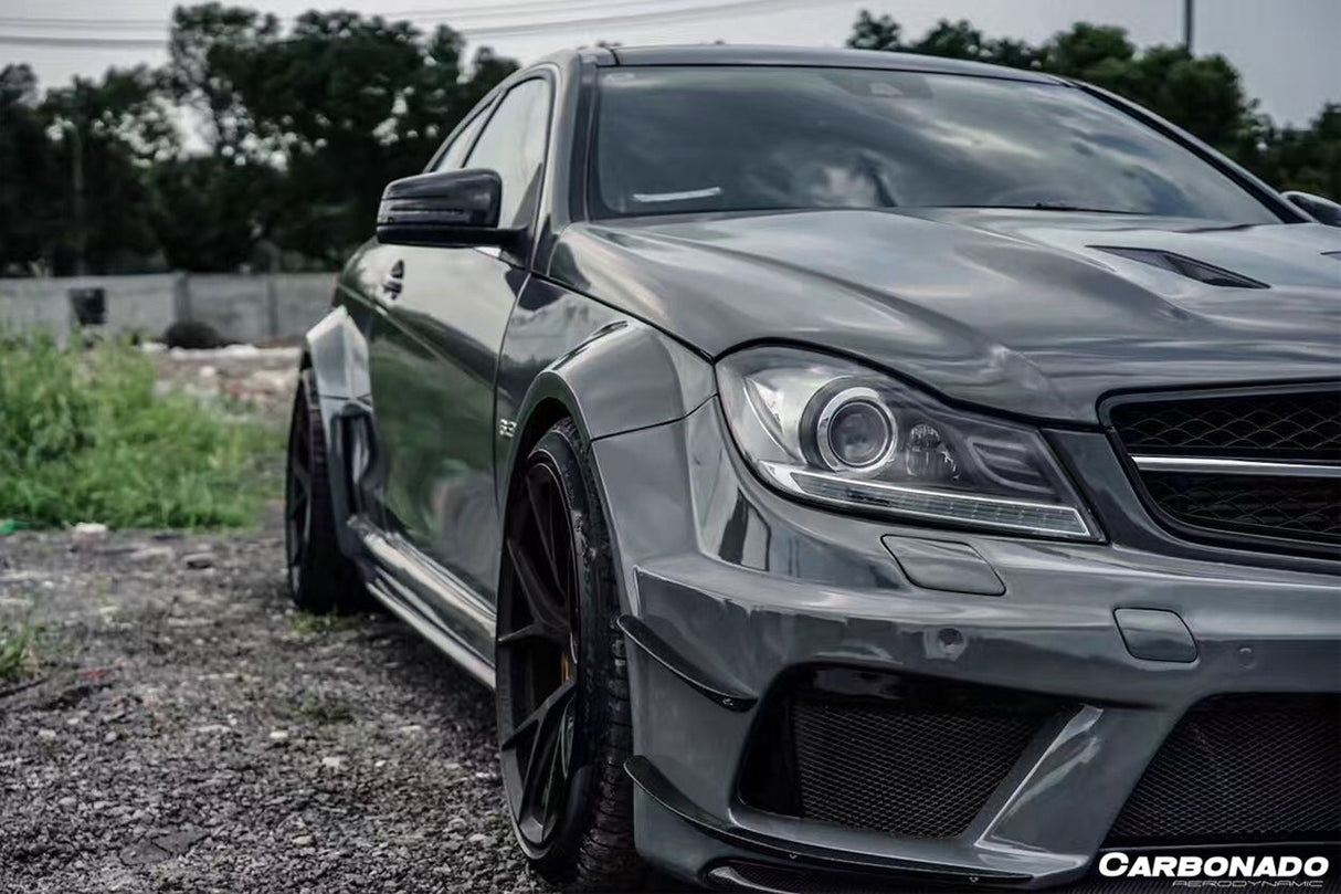 2012-2014 Mercedes Benz W204 C Class Coupe BKSS Style Wide Full Body Kit (Not Fit AMG)