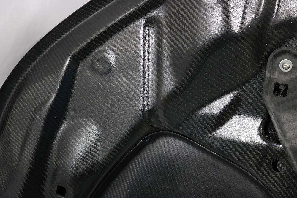 2023-2025 Honda Civic FL5 Type R AS Style Carbon Fiber Black Double Sided Dry Hood