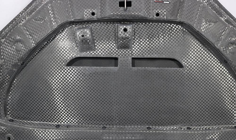2023-2024 Toyota Prius OEM Style Carbon Fiber Black Hood
