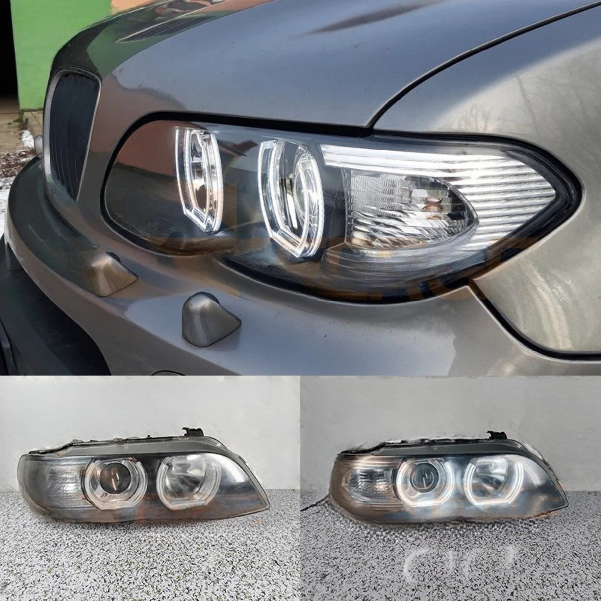 Ultra Bright DTM U-Style LED Angel Eyes Halo Ring Kit for BMW X5 E53 & E70 (2000–2013)