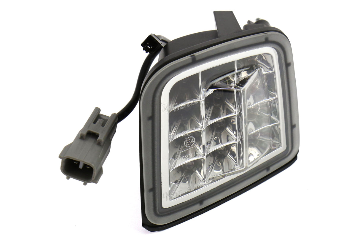OLM USDM LED Front Turn Signal Housings - Clear Lens with Chrome Reflector - 2015-2017 Subaru WRX / STI