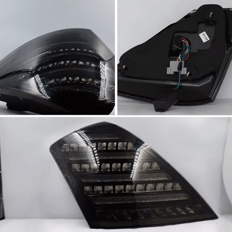 Mercedes-Benz W221 S-Class Clear and Smoke Maybach Style with DRL function LED Tailights (2006 - 2013) - K2 Industries