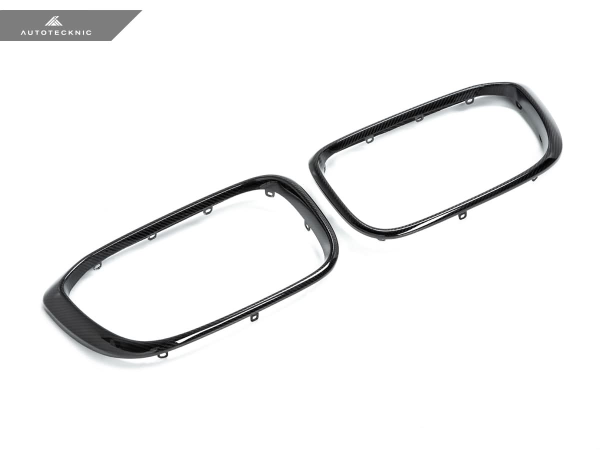 AutoTecknic Replacement Dry Carbon Grille Surround Set - BMW G01 X3 | G02 X4 Pre-LCI