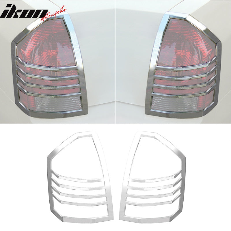 2005-2007 Chrysler 300/300C Chrome 2PCS Tail Lights Bezel Covers ABS