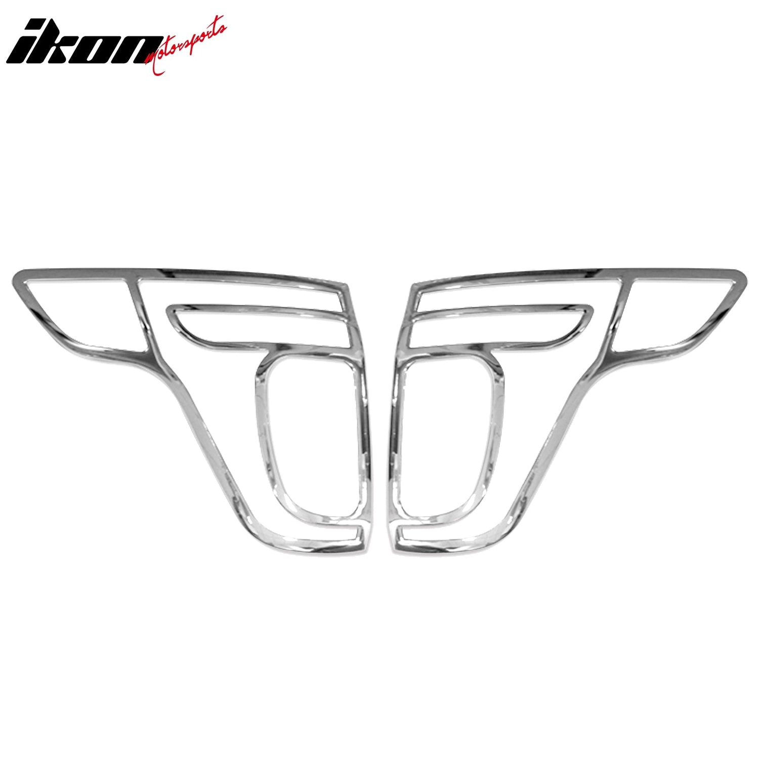 2011-2015 Ford Explorer Chrome 2PCS Rear Tail Lights Bezel Covers ABS