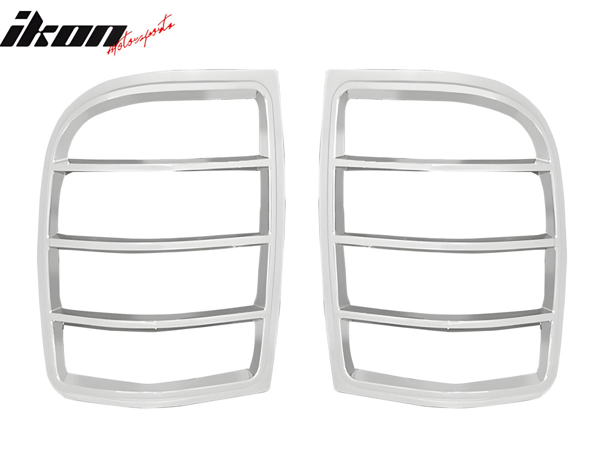 2002-2005 Ford Ranger Chrome 2PCS Rear Tail Lights Bezel Covers ABS