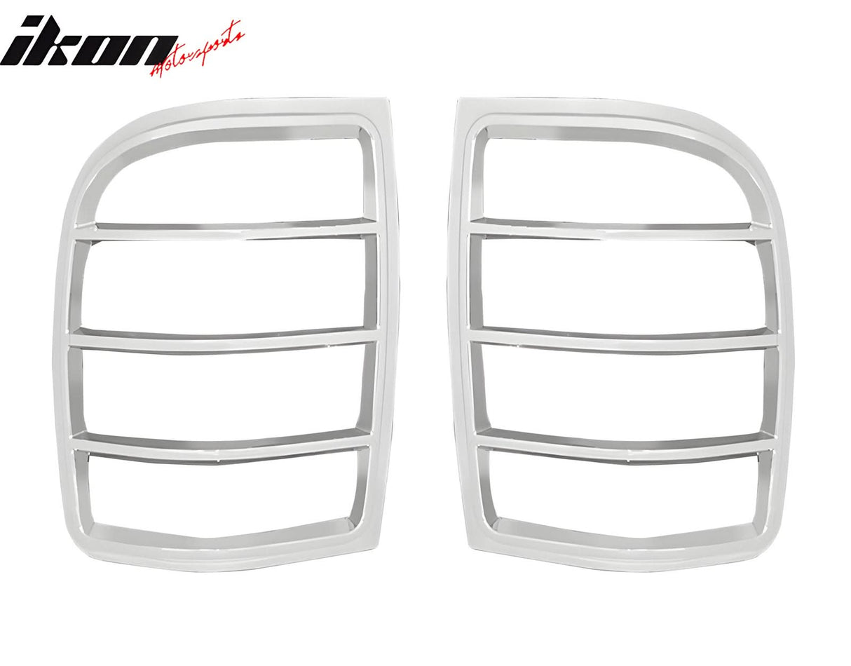 2002-2005 Ford Ranger Chrome 2PCS Rear Tail Lights Bezel Covers ABS