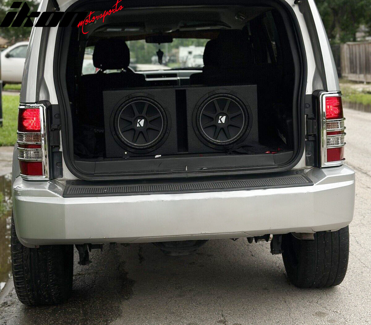 2008-2013 Jeep Liberty Chrome ABS Tail Lights Frame Bezel Trim Pair