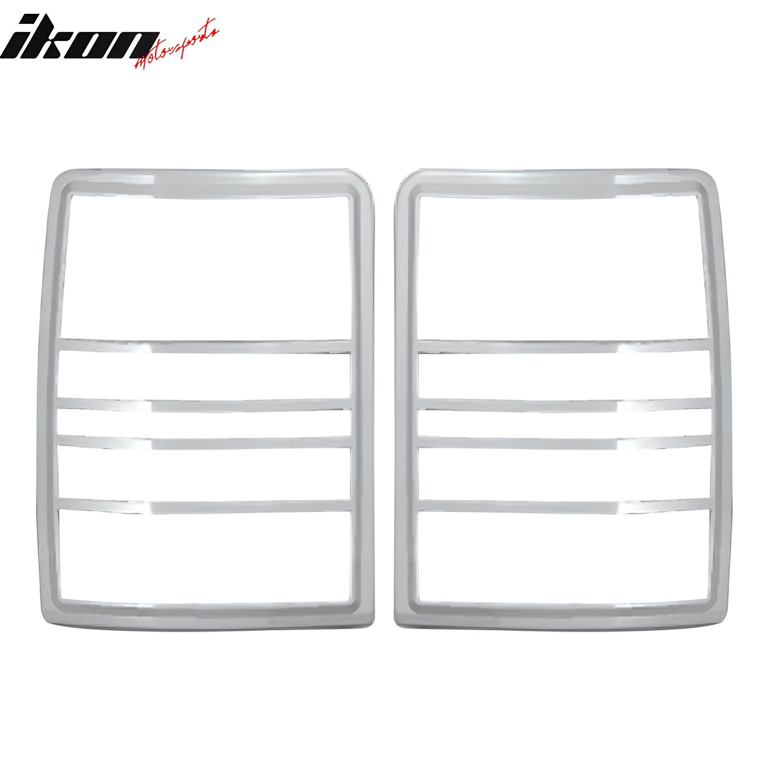 2008-2013 Jeep Liberty Chrome ABS Tail Lights Frame Bezel Trim Pair