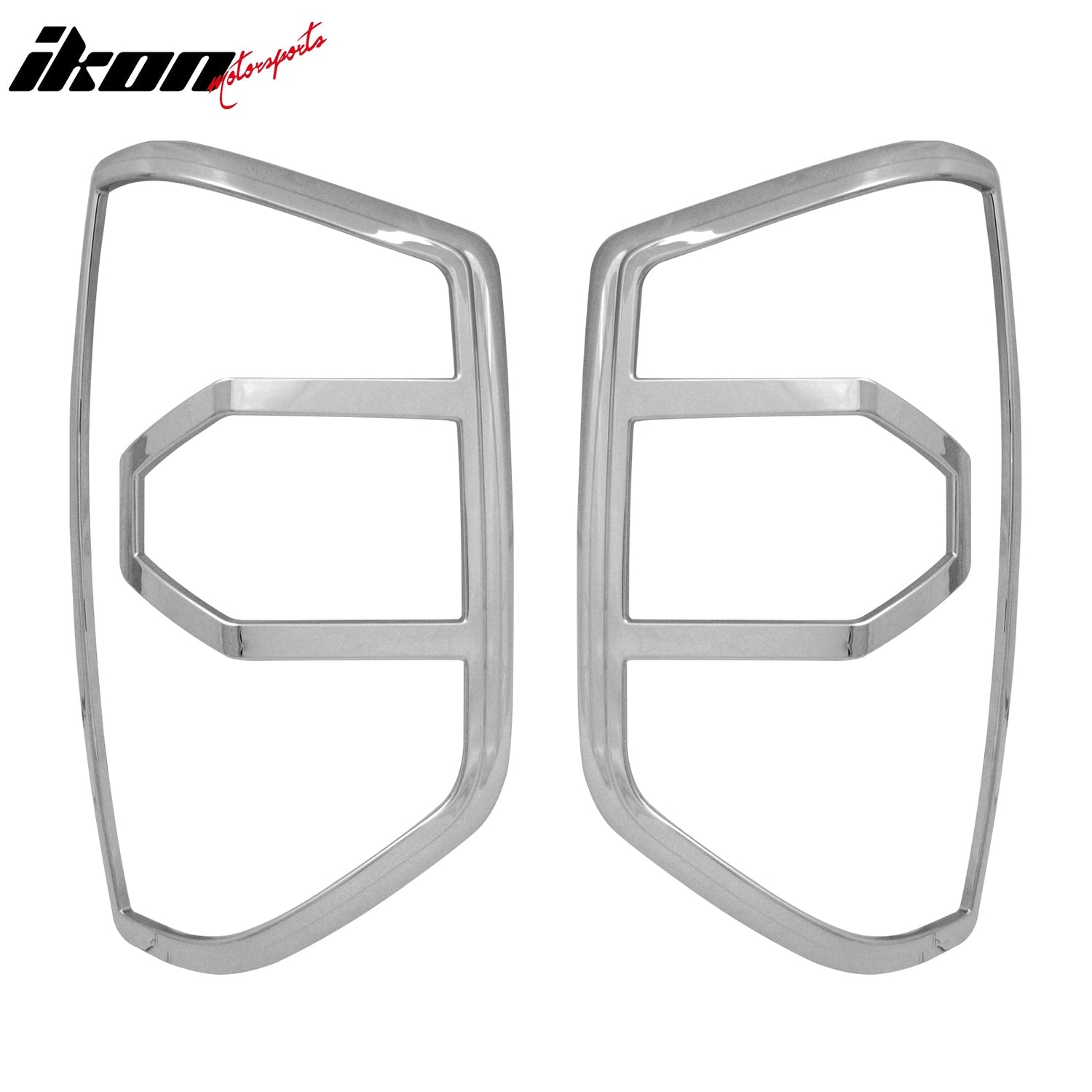 2014-2016 Toyota Tundra Chrome 2PCS Rear Tail Lights Bezel Covers ABS