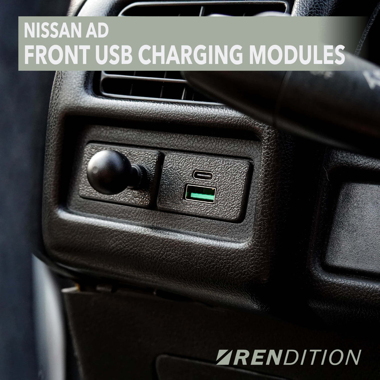 NISSAN AD FRONT USB CHARGING MODULES Y10 N14 VAN