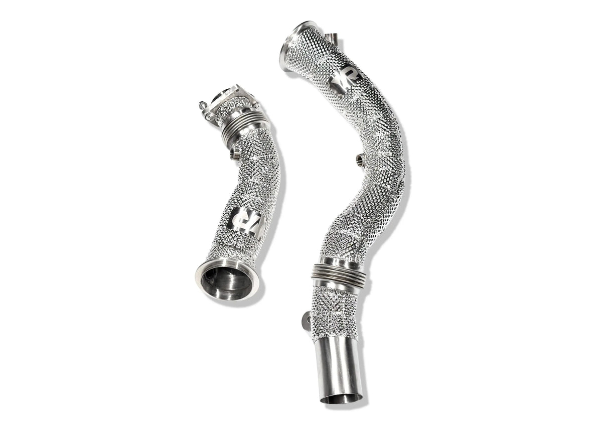 S55 Catless Downpipes with Heatshield for F8X M3 M4 & M2C