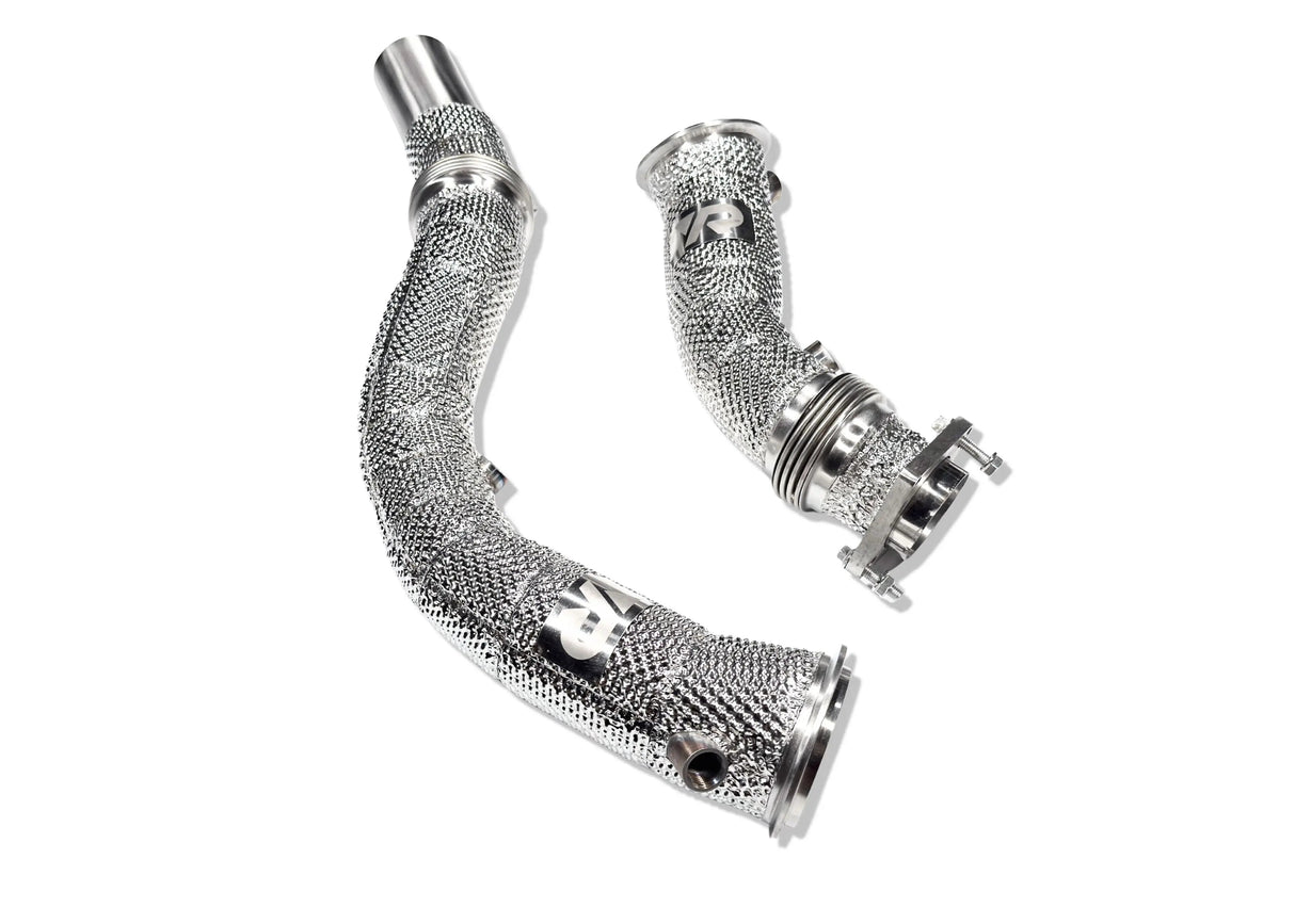 S55 Catless Downpipes with Heatshield for F8X M3 M4 & M2C