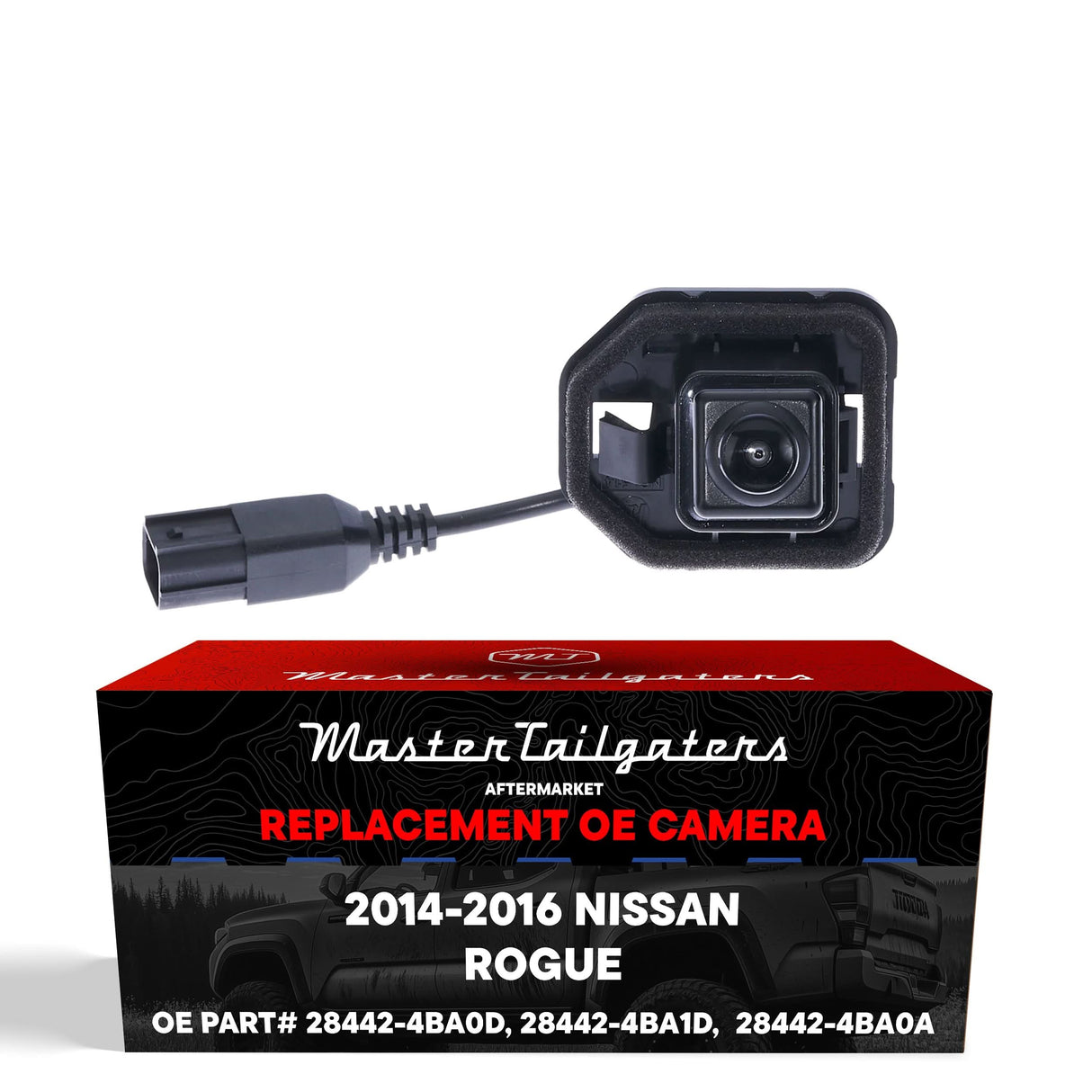 Nissan Rogue S Model (2014-2016) OEM Replacement Backup Camera OE Part # 28442-4BA0D, 28442-4BA1D, 28442-4BA0A