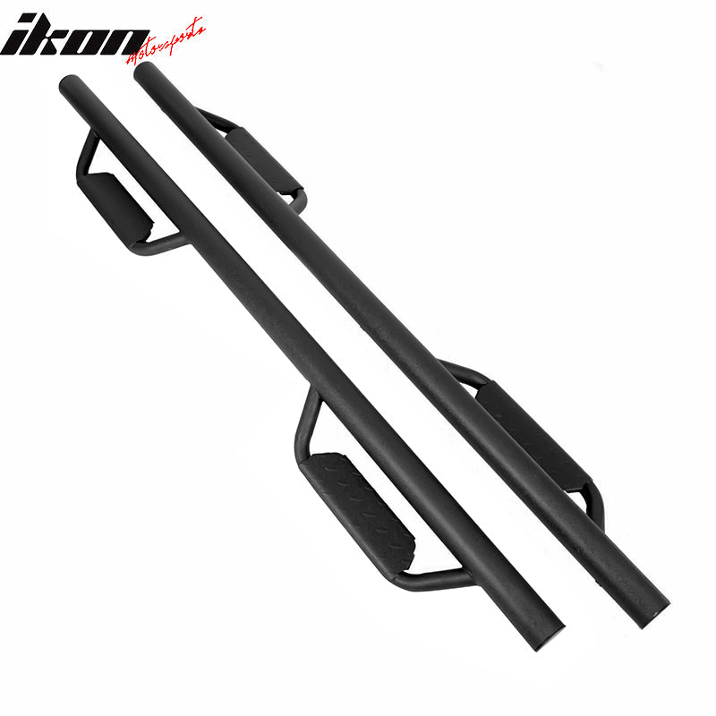 2005-2022 Toyota Tacoma Crew Cab Black Running Boards Side Step Bars