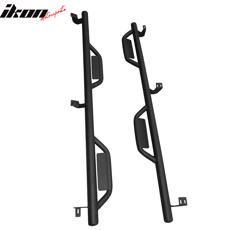 2005-2022 Toyota Tacoma Crew Cab Black Running Boards Side Step Bars