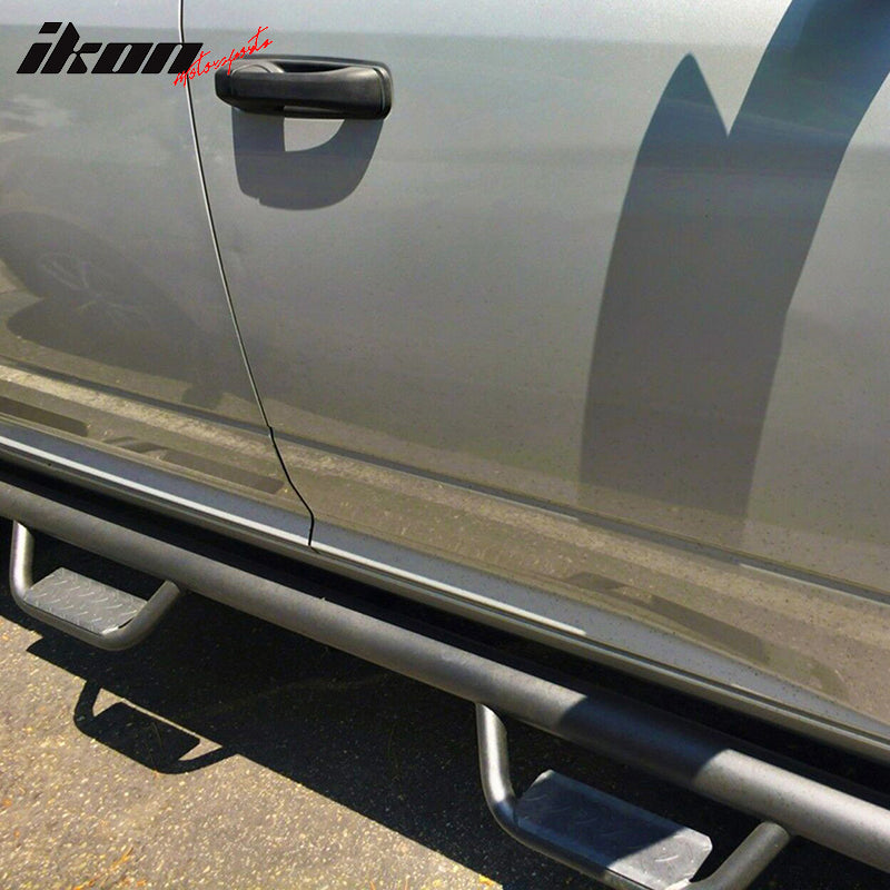 2009-2018 Dodge Ram 1500 Crew Cab Black Running Boards Side Step Bars