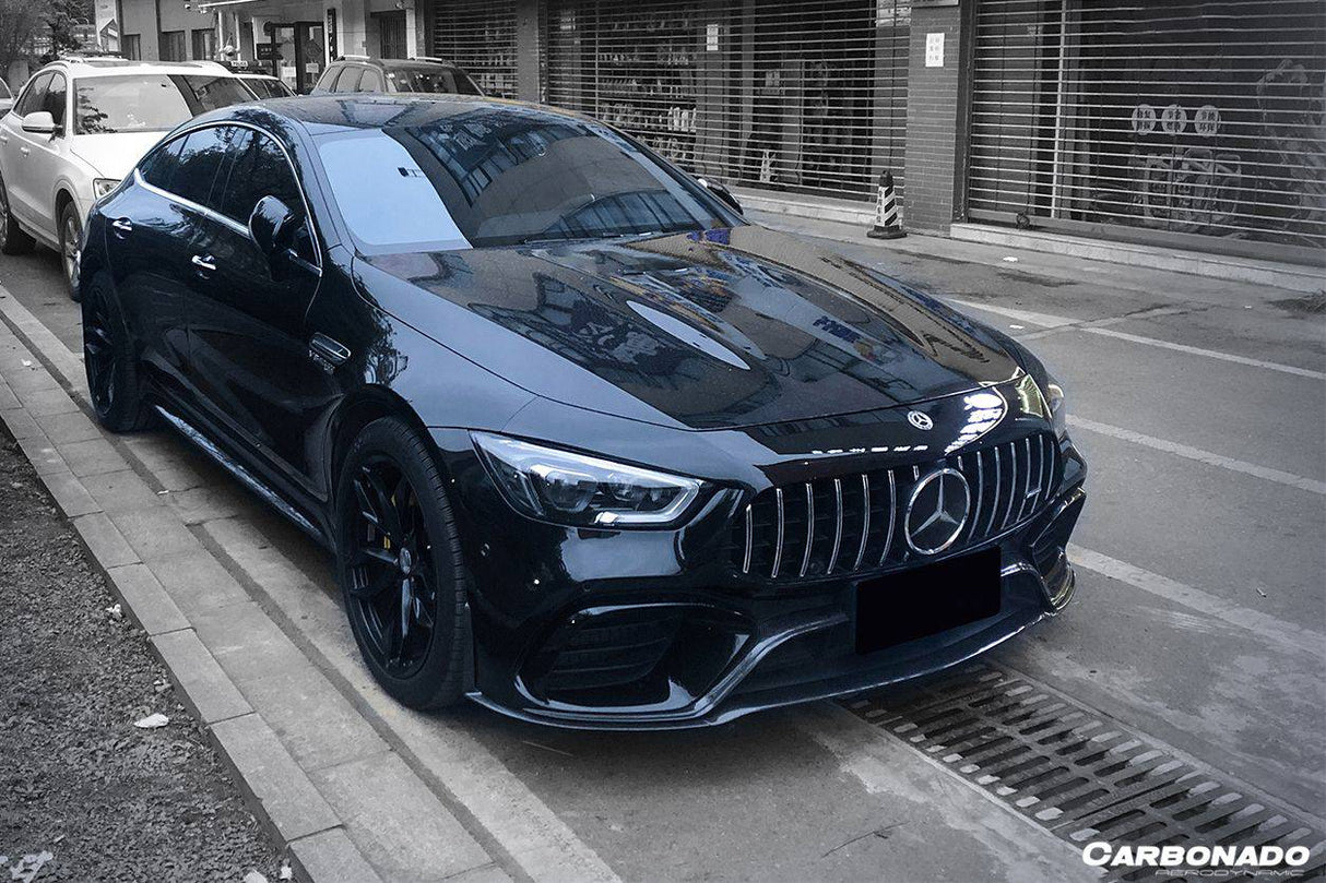 2019-2023 Mercedes Benz AMG GT63S 4Door Coupe X290 OEM Style Carbon Fiber Middle Front Lip