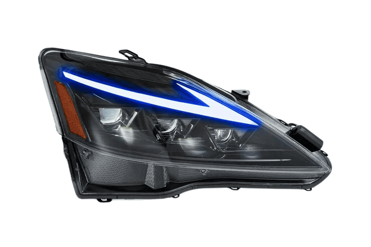 Lexus IS250/IS250C/IS350/IS220d & ISF(XE20) Smoked Matrix Projector Headlights (2006-2014) - K2 Industries