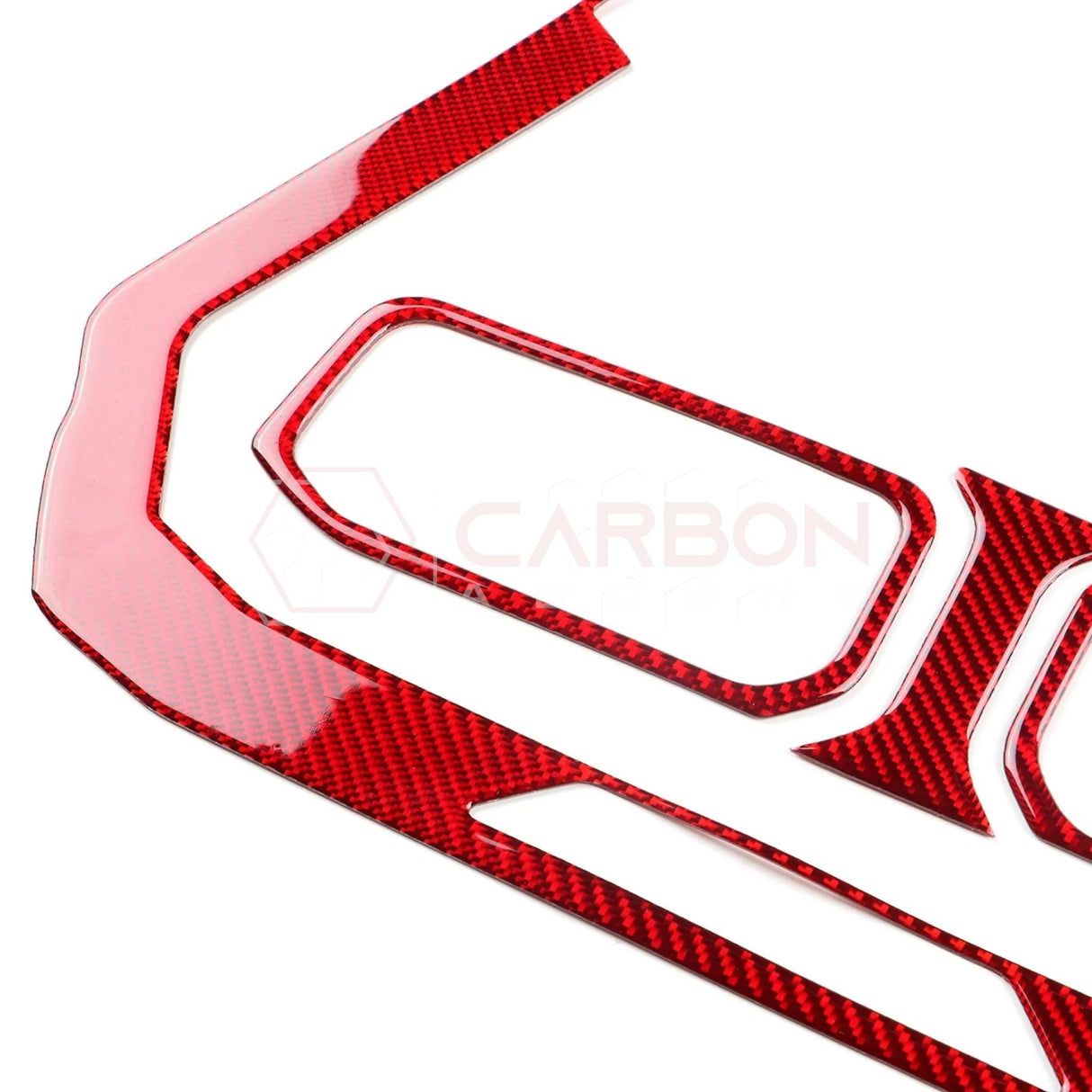 2024+ S650 Mustang Real Carbon Fiber Dash Center AC Vents Trim Overlays