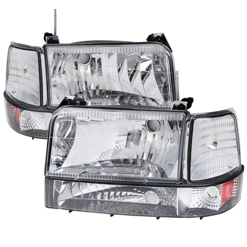 Spec-D OEM Replacement Headlights Ford F150 (1992-1996) w/ Bumper & Corner Lights