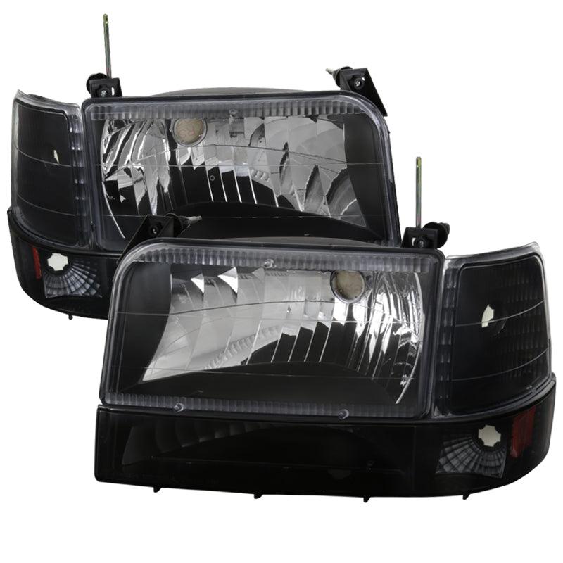 Spec-D OEM Replacement Headlights Ford F150 (1992-1996) w/ Bumper & Corner Lights
