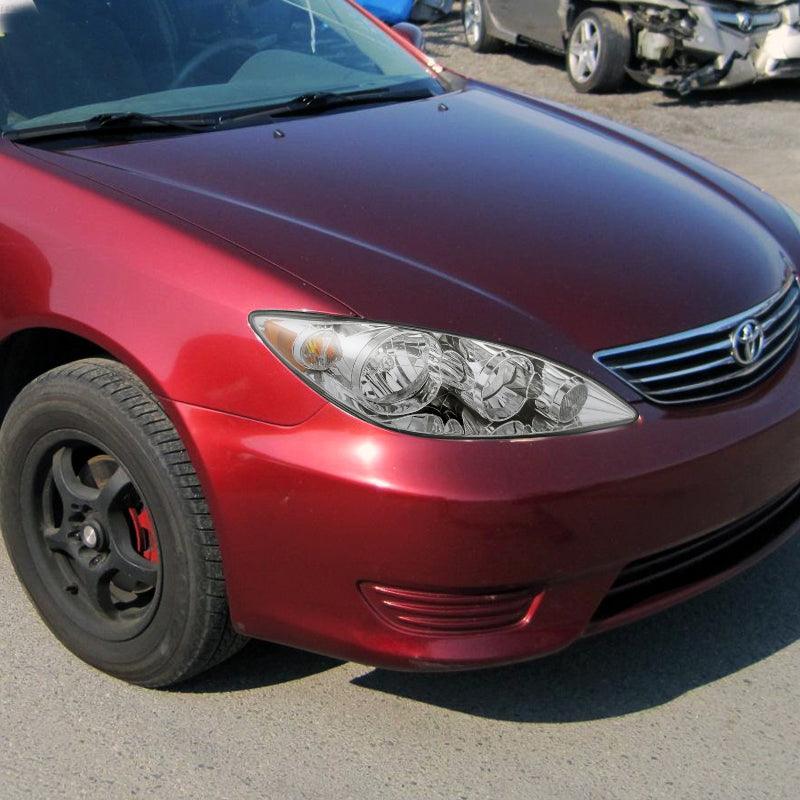 Spec-D OEM Replacement Headlights Toyota Camry (05-06) Black / Chrome