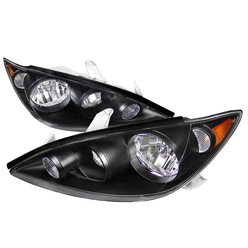 Spec-D OEM Replacement Headlights Toyota Camry (05-06) Black / Chrome