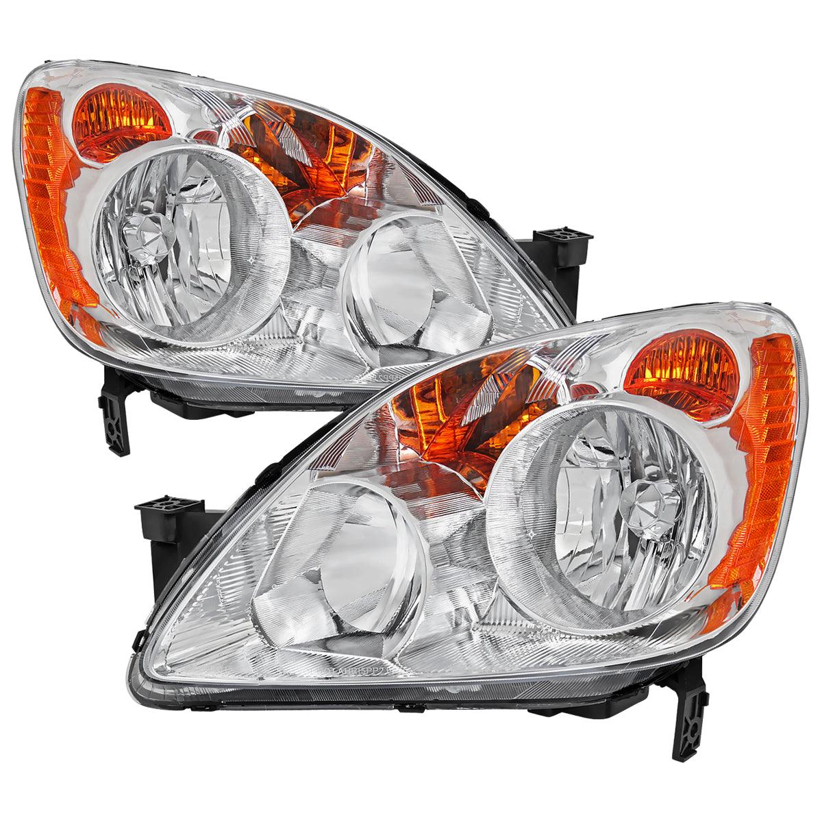 Spec-D Headlights Honda CRV (2005 2006) Japan Built CRV - OEM Replacement w/ Amber Corners