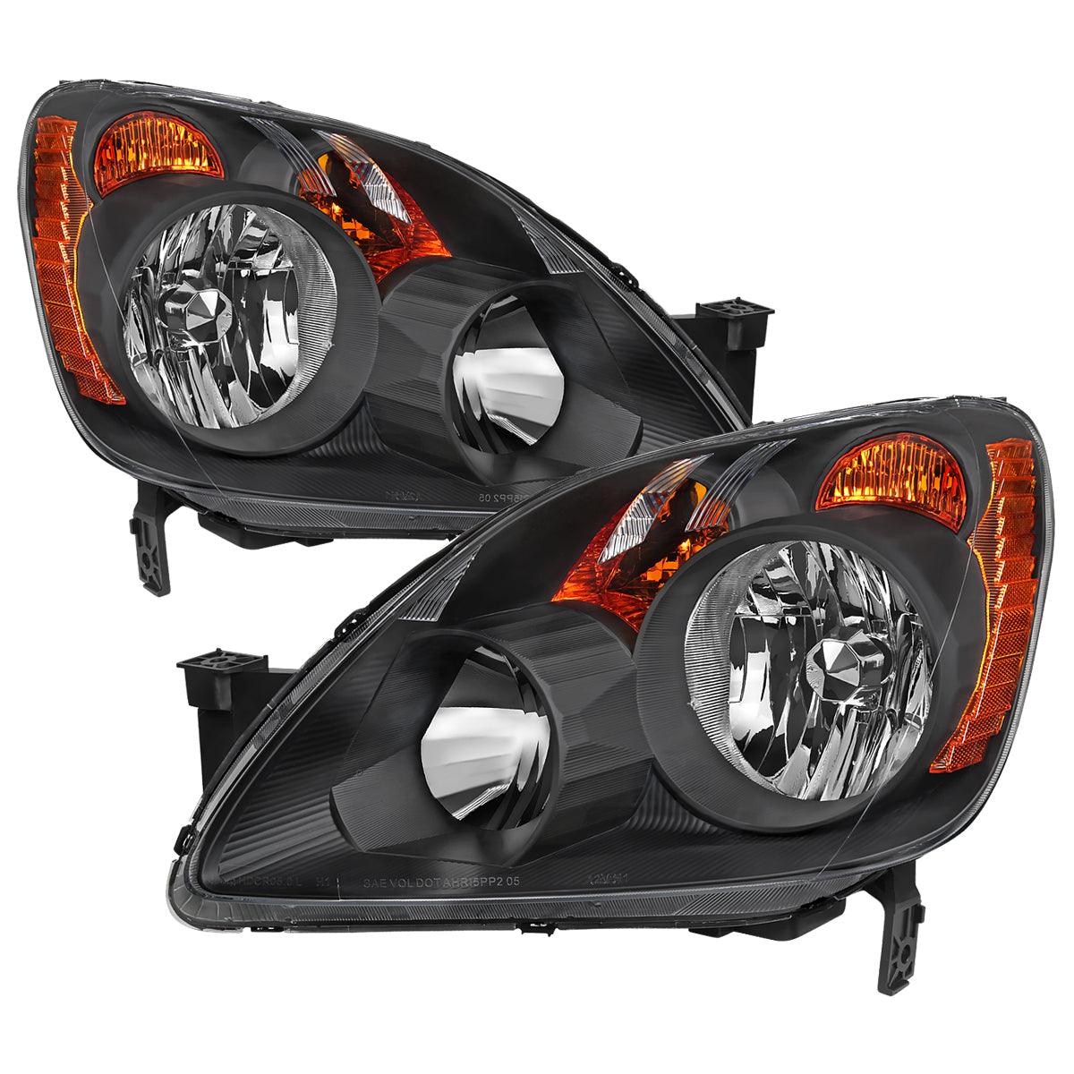 Spec-D Headlights Honda CRV (2005 2006) Japan Built CRV - OEM Replacement w/ Amber Corners