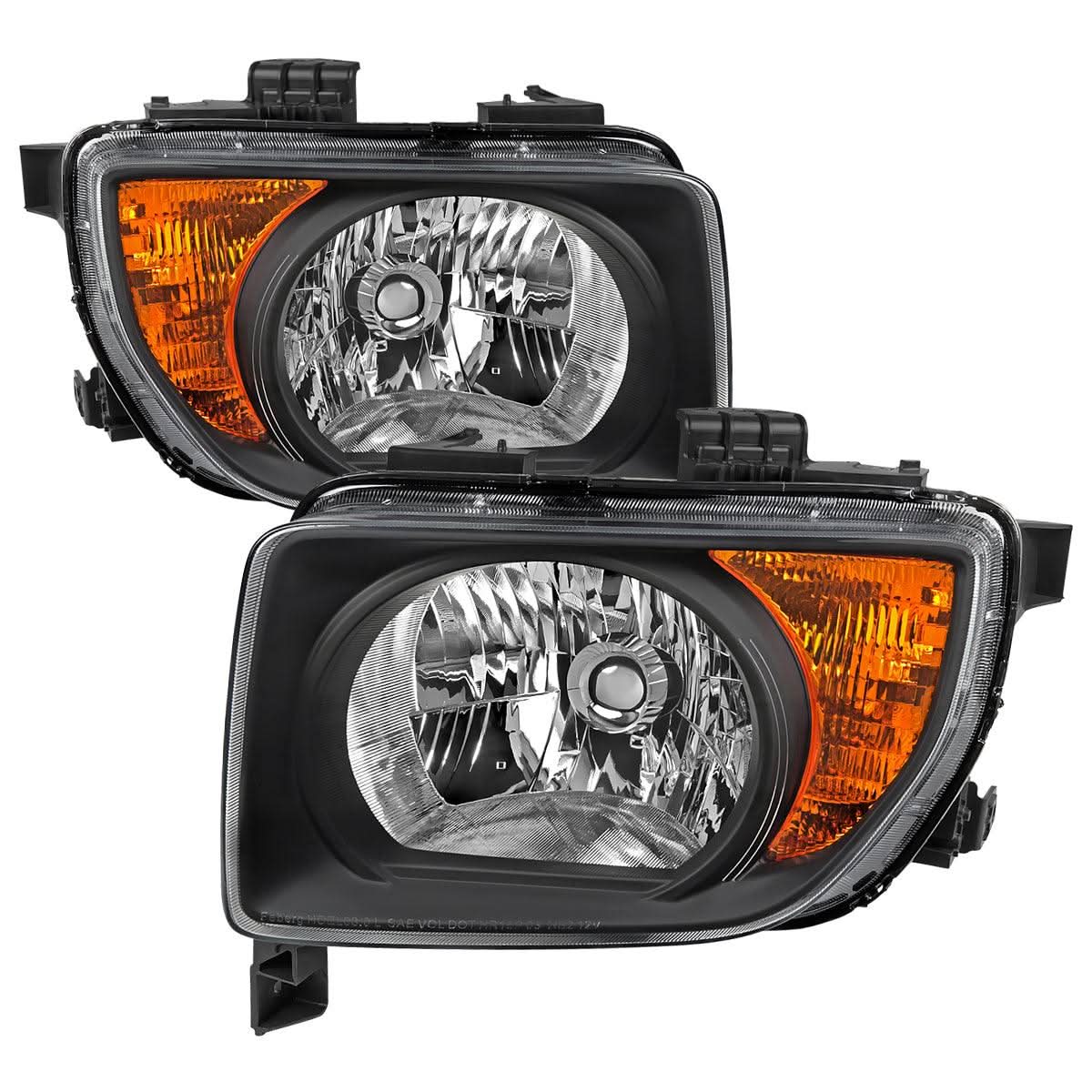 Spec-D Headlights Honda Element (03-08) OEM Replacement w/ Amber Corners