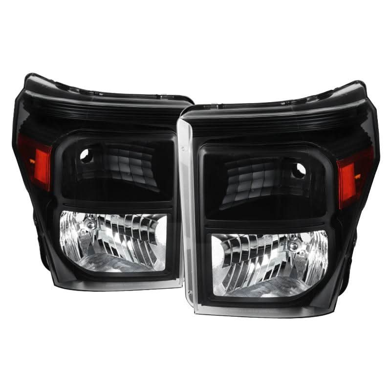 Spec-D OEM Replacement Headlights Ford F250 (2011-2016) Chrome / Smoke / Black