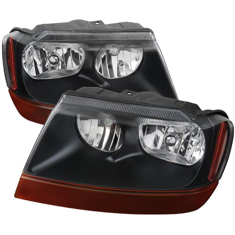 Spec-D OEM Replacement Headlights Jeep Grand Cherokee (99-04) Chrome / Smoke / Black