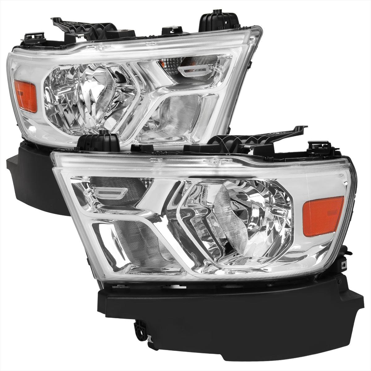 Spec-D OEM Replacement Headlights Ram 1500 (19-23) Chrome / Black / Tinted