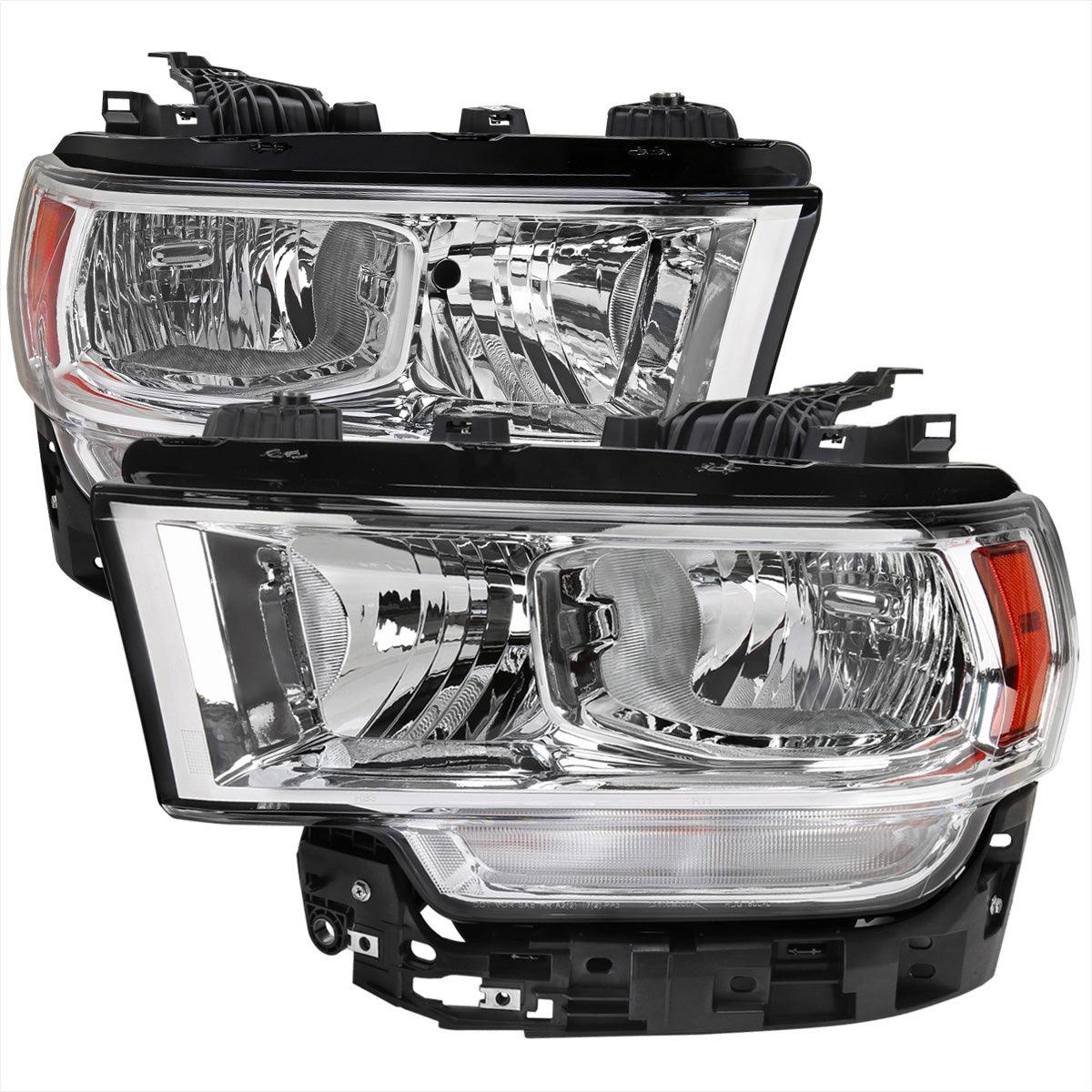 Spec-D Replacement Headlights Ram 2500 3500 (2019-2023) Chrome / Black