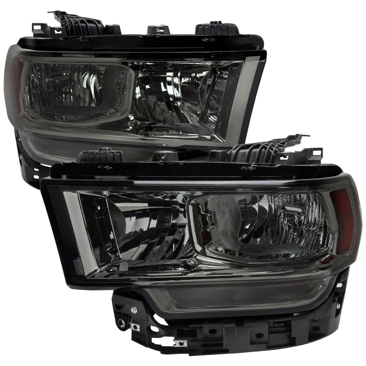 Spec-D Replacement Headlights Ram 2500 3500 (2019-2023) Chrome / Black