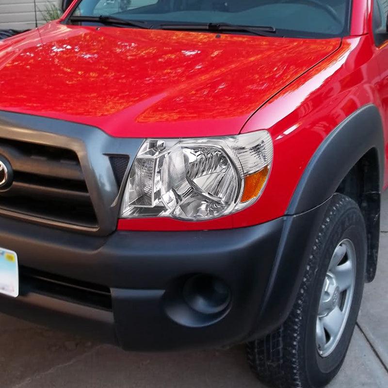 Spec-D OEM Replacement Headlights Toyota Tacoma (2005-2011) Black / Chrome